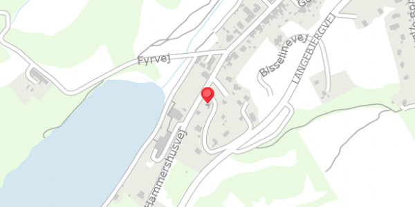 Trafikstøjkort på Hammershusvej 77, 3770 Allinge