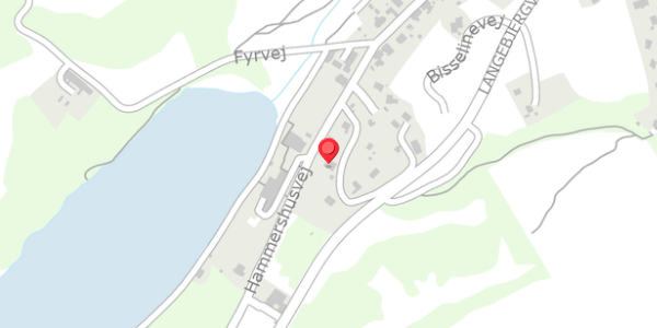 Trafikstøjkort på Hammershusvej 79, 3770 Allinge