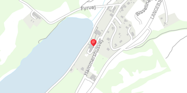 Trafikstøjkort på Hammershusvej 86, 3770 Allinge