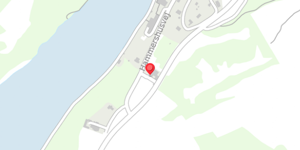 Trafikstøjkort på Hammershusvej 89A, 3770 Allinge