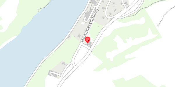 Trafikstøjkort på Hammershusvej 89B, 3770 Allinge