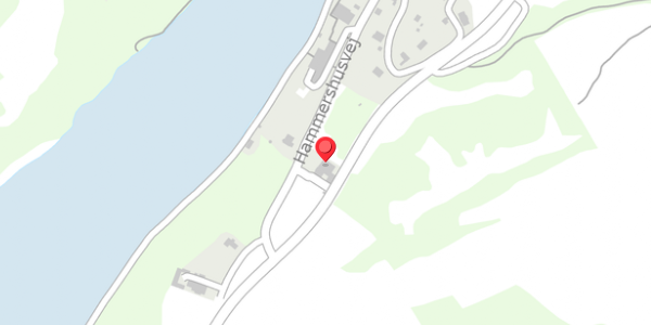 Trafikstøjkort på Hammershusvej 89D, 3770 Allinge