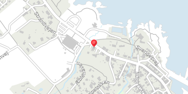Trafikstøjkort på Havnegade 51, 3770 Allinge