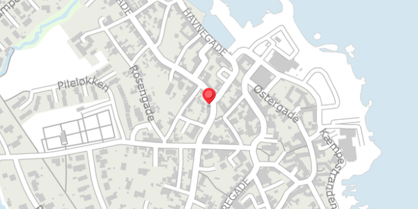 Trafikstøjkort på Lindeplads 6, 3770 Allinge