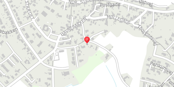 Trafikstøjkort på Mikkelegade 10, 3770 Allinge