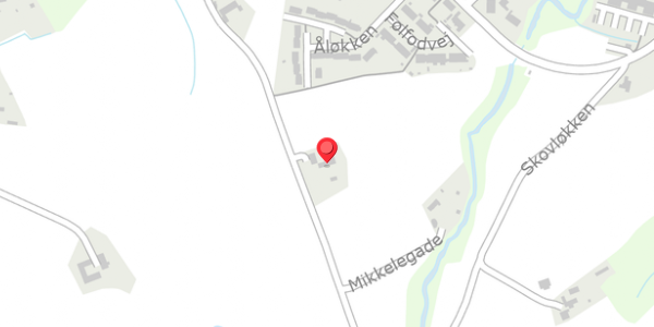 Trafikstøjkort på Mikkelegade 25, 3770 Allinge