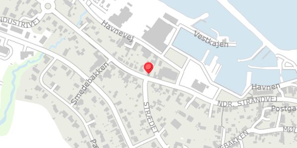 Trafikstøjkort på Ndr. Strandvej 10, 3770 Allinge