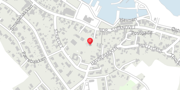 Trafikstøjkort på Ndr. Strandvej 23, 3770 Allinge