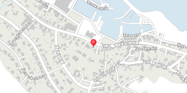 Trafikstøjkort på Ndr. Strandvej 29, 3770 Allinge