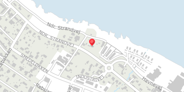 Trafikstøjkort på Ndr. Strandvej 40, 3770 Allinge