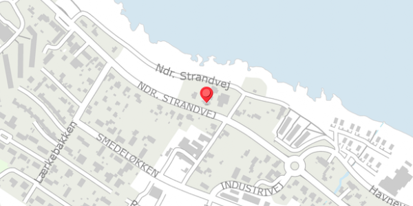 Trafikstøjkort på Ndr. Strandvej 48, 3770 Allinge