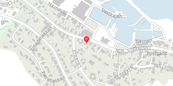Trafikstøjkort på Ndr. Strandvej 49, 3770 Allinge