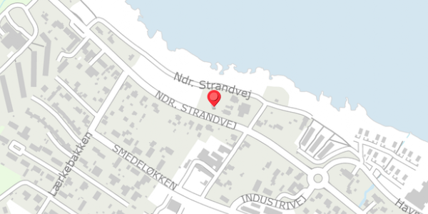 Trafikstøjkort på Ndr. Strandvej 52, 3770 Allinge