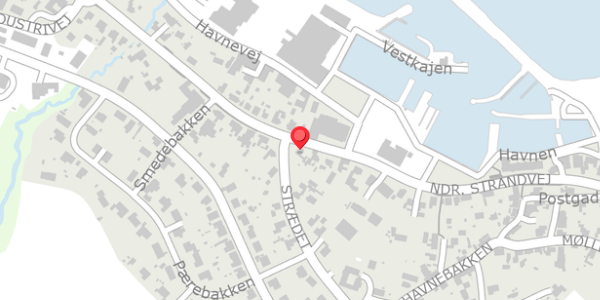 Trafikstøjkort på Ndr. Strandvej 53, 3770 Allinge