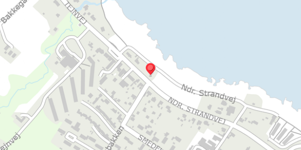 Trafikstøjkort på Ndr. Strandvej 54, 3770 Allinge