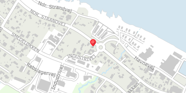 Trafikstøjkort på Ndr. Strandvej 87, 3770 Allinge