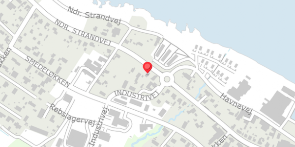 Trafikstøjkort på Ndr. Strandvej 89, 3770 Allinge