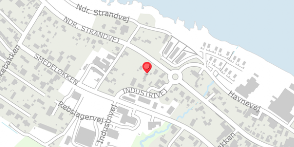 Trafikstøjkort på Ndr. Strandvej 91, 3770 Allinge