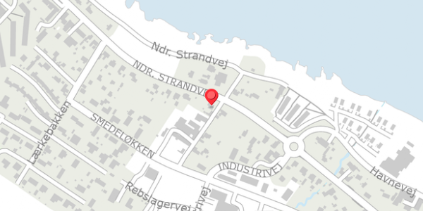 Trafikstøjkort på Ndr. Strandvej 99, 3770 Allinge