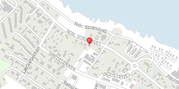 Trafikstøjkort på Ndr. Strandvej 103, 3770 Allinge