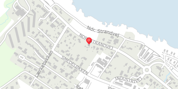 Trafikstøjkort på Ndr. Strandvej 109, 3770 Allinge