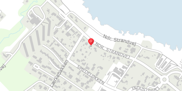 Trafikstøjkort på Ndr. Strandvej 115, 3770 Allinge