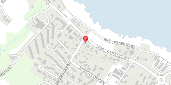 Trafikstøjkort på Ndr. Strandvej 119, 3770 Allinge