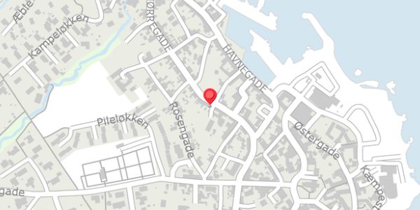 Trafikstøjkort på Nørregade 13, . , 3770 Allinge