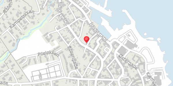 Trafikstøjkort på Nørregade 16, . , 3770 Allinge