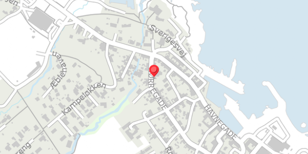 Trafikstøjkort på Nørregade 42, . , 3770 Allinge