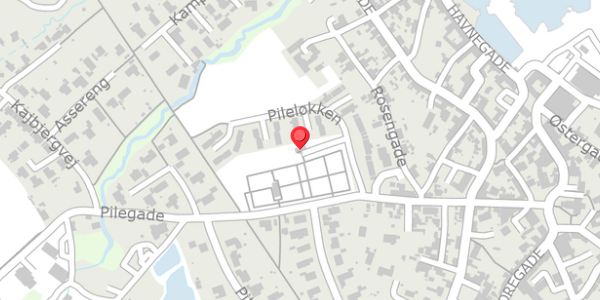 Trafikstøjkort på Pilegade 18B, 3770 Allinge