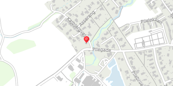 Trafikstøjkort på Pilegade 20, 3770 Allinge