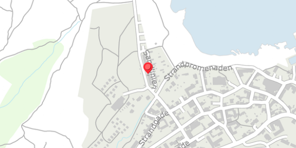 Trafikstøjkort på Sandlinien 10, 3770 Allinge