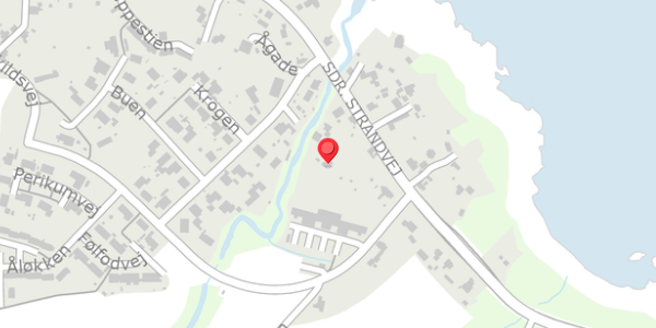 Trafikstøjkort på Sdr. Strandvej 74, 3770 Allinge