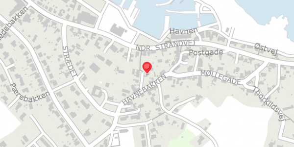 Trafikstøjkort på Slagterstræde 4, 3770 Allinge