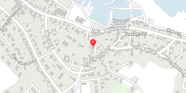 Trafikstøjkort på Slagterstræde 5, 3770 Allinge