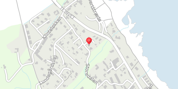 Trafikstøjkort på Storedalen 19, 3770 Allinge