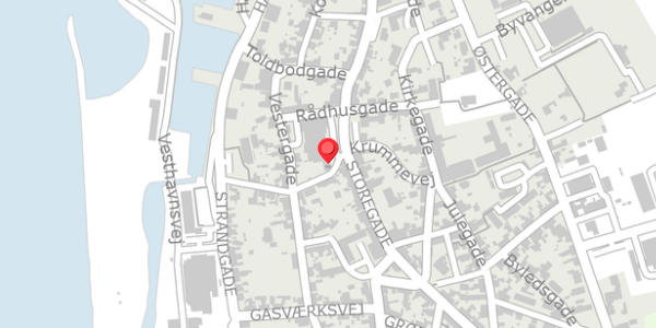 Trafikstøjkort på Storegade 65, . , 3790 Hasle