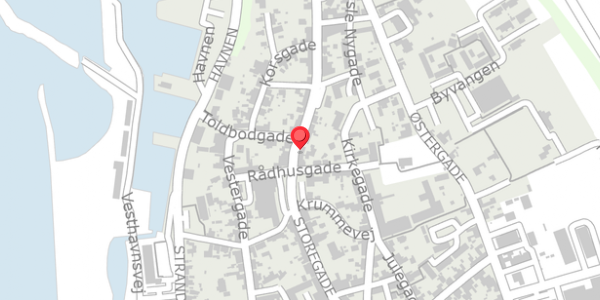Trafikstøjkort på Storegade 68, . , 3790 Hasle