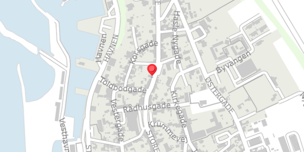 Trafikstøjkort på Storegade 81, . , 3790 Hasle