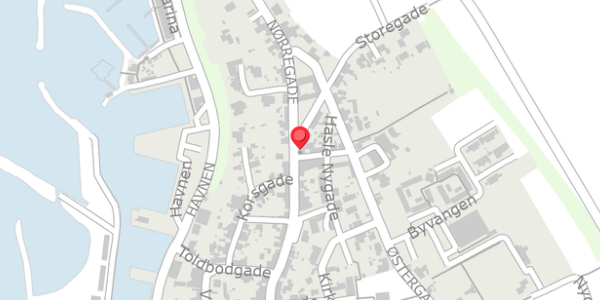 Trafikstøjkort på Storegade 86, . , 3790 Hasle