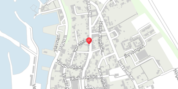 Trafikstøjkort på Storegade 87A, 3790 Hasle