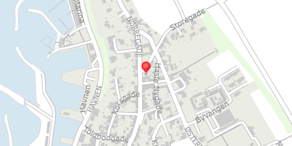 Trafikstøjkort på Storegade 88, . , 3790 Hasle