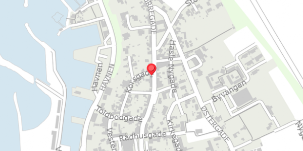 Trafikstøjkort på Storegade 89, . , 3790 Hasle