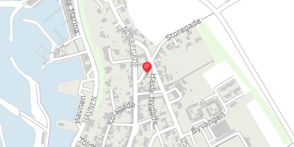 Trafikstøjkort på Storegade 92, . , 3790 Hasle