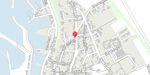 Trafikstøjkort på Storegade 93, . , 3790 Hasle
