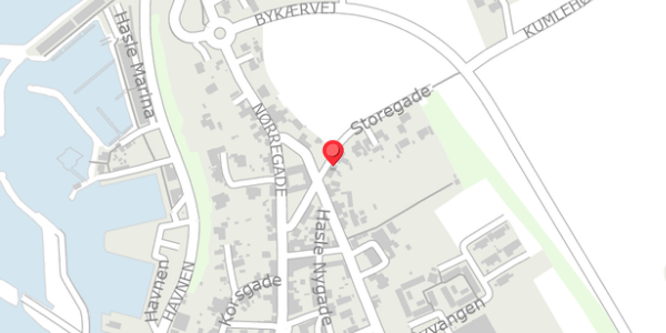 Trafikstøjkort på Storegade 96, . , 3790 Hasle
