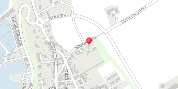 Trafikstøjkort på Storegade 110, . , 3790 Hasle