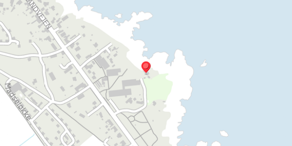 Trafikstøjkort på Strandvejen 12, 3770 Allinge