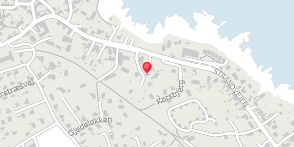 Trafikstøjkort på Strandvejen 89, 3770 Allinge